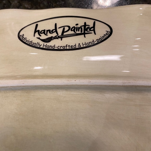 Cabernet Hand Painted Square Plate 😊 - Picture 7 of 7